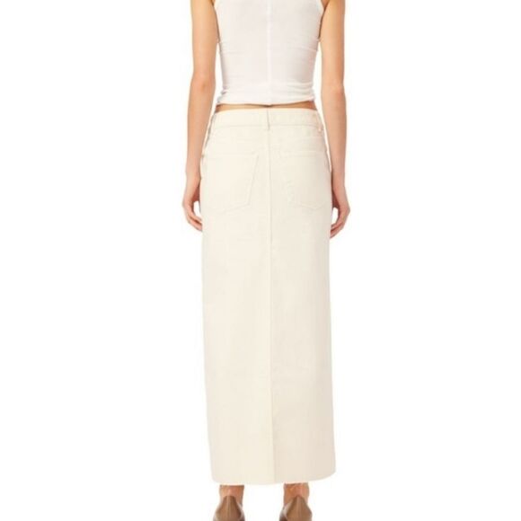 Dl1961 Asra Maxi Skirt ECRU Size 29 Nwt - Picture 3 of 9